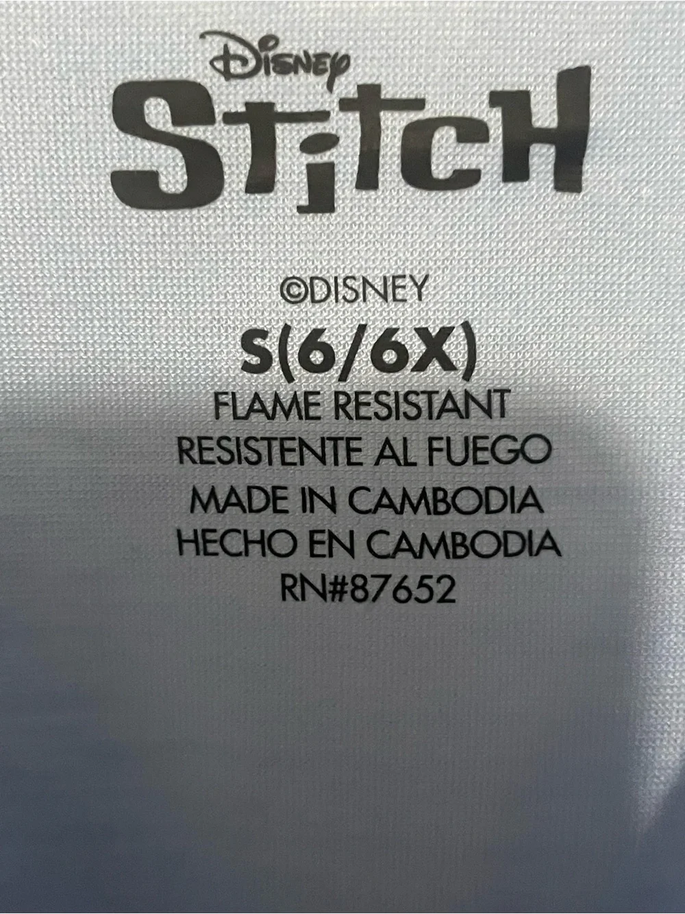 NWT Disney Stitch & Angel Girls Blue Sleep Shirt Nightgown Pajama S 6/6X